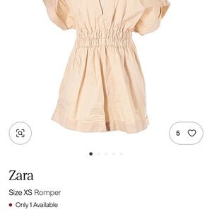 Zara Woman’s Cream Romper NWOT